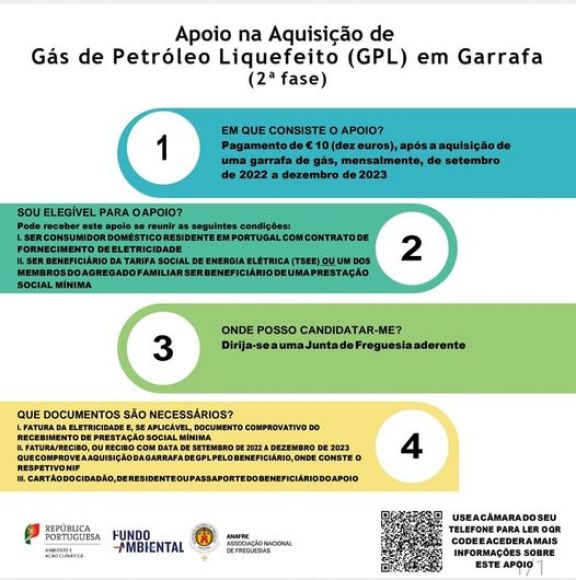 Apoio à aquisição de gás em garrafa (GPL)