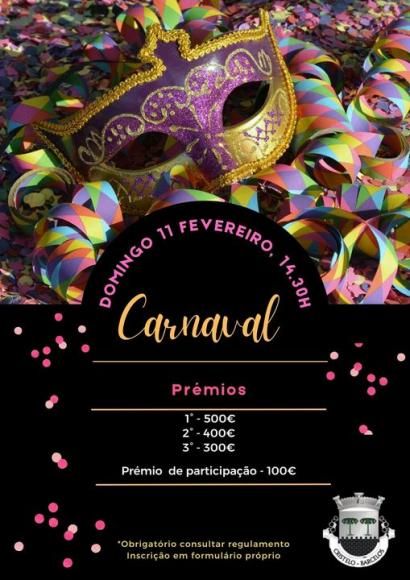 Inscrição - Corso de carnaval em Cristelo