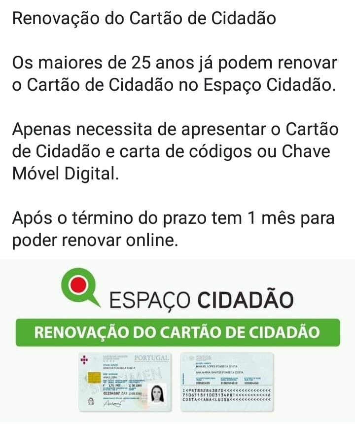 Renovação de Cartão de Cidadão