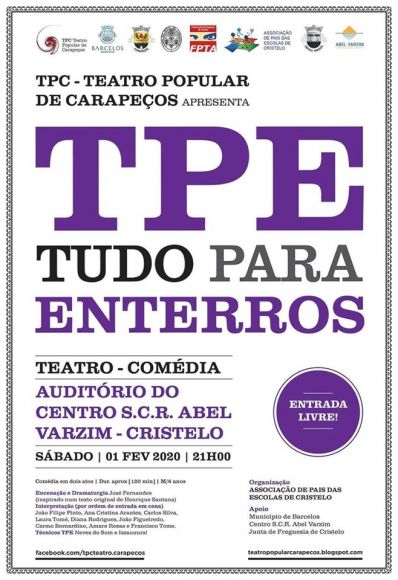 Peça de Teatro - "Tudo para enterros" (TPC)