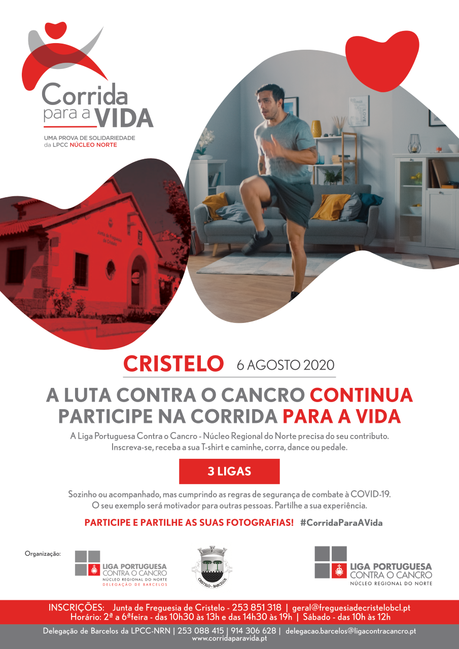 Caminha online "Corrida para a Vida" a favor da LPCC