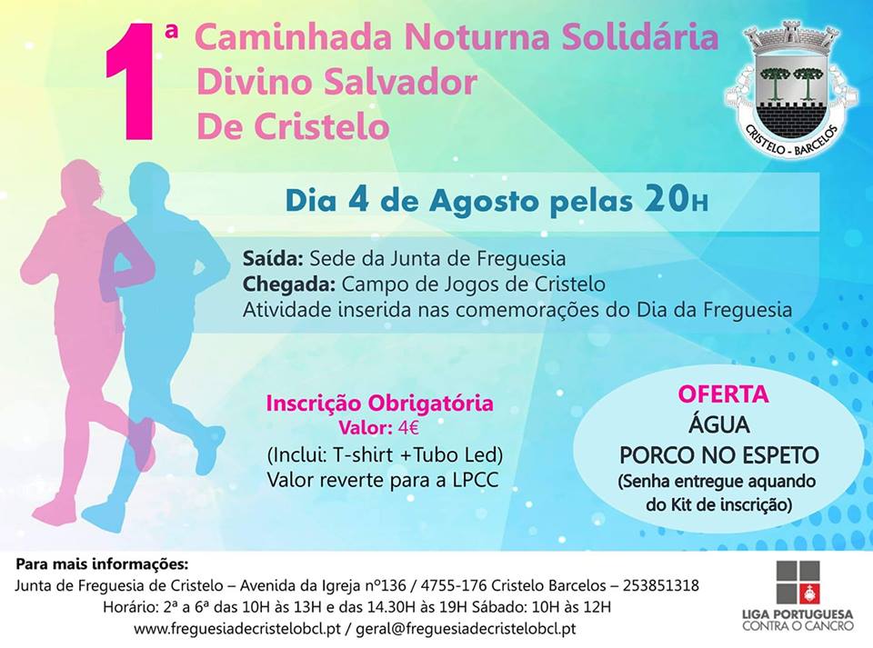 1ª Caminhada Solidária Divino Salvador de Cristelo