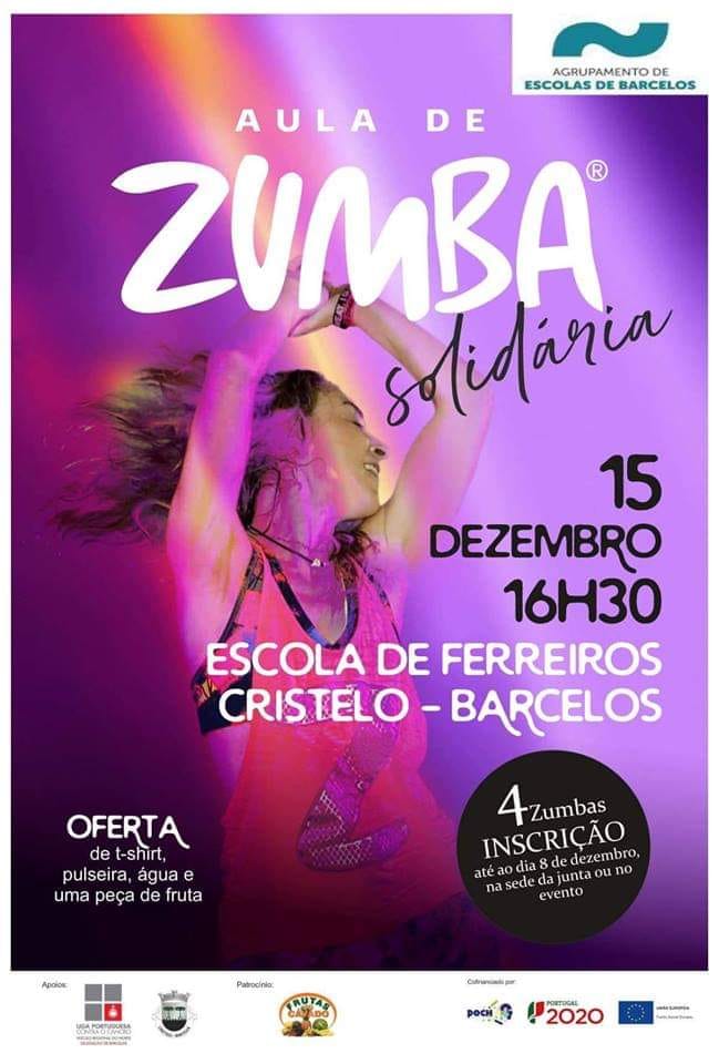 Aula de zumba solidária